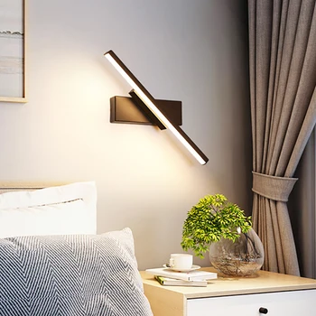 AIFENG LED 벽 램프, 북유럽 모던 미니멀리스트 침실 침대 옆 램프, 창의적인 계단 램프, 거실 회전 벽 램프