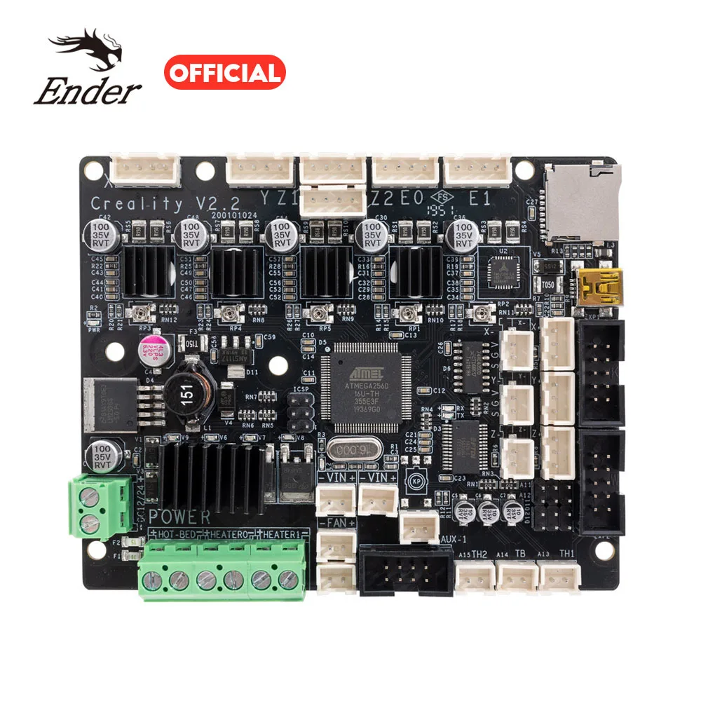 

Материнская плата для 3D принтера, детали для 3D-принтера Ender V2.2, материнская плата с драйвером TMC2208 для принтера Ender 5 Plus