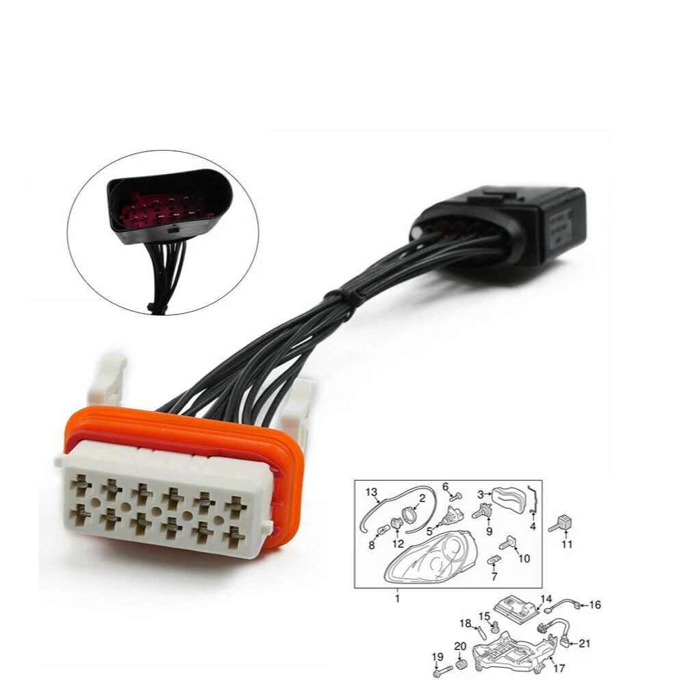 

Headlight Wiring Harness Fits For Porsche Cayenne Xenon 955 631 239 11