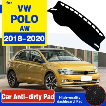 

For Volkswagen VW POLO AW 2018 2019 2020 MK6 Anti-Slip Mat Dashboard Cover Pad Sunshade Dashmat Carpet Car Accessories