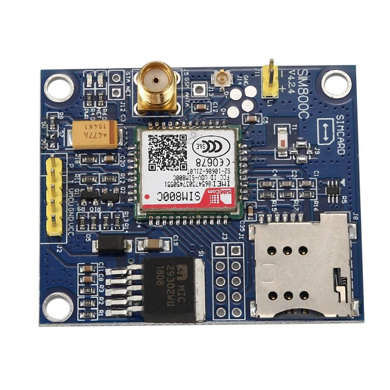 

SIM800C Development Board GSM GPRS Module Support Message Bluetooth Audio Interface Support TTS DTMF