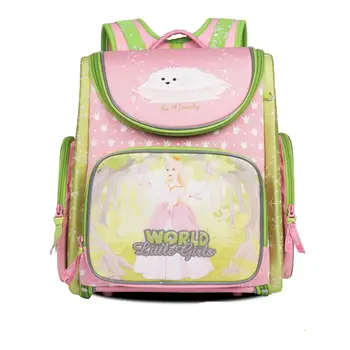 

Russian Style Children School Bags for Girls Cute Cartoon Flower Nylon Orthopedic Kids Backpack School Portfolio Mochila Escolar
