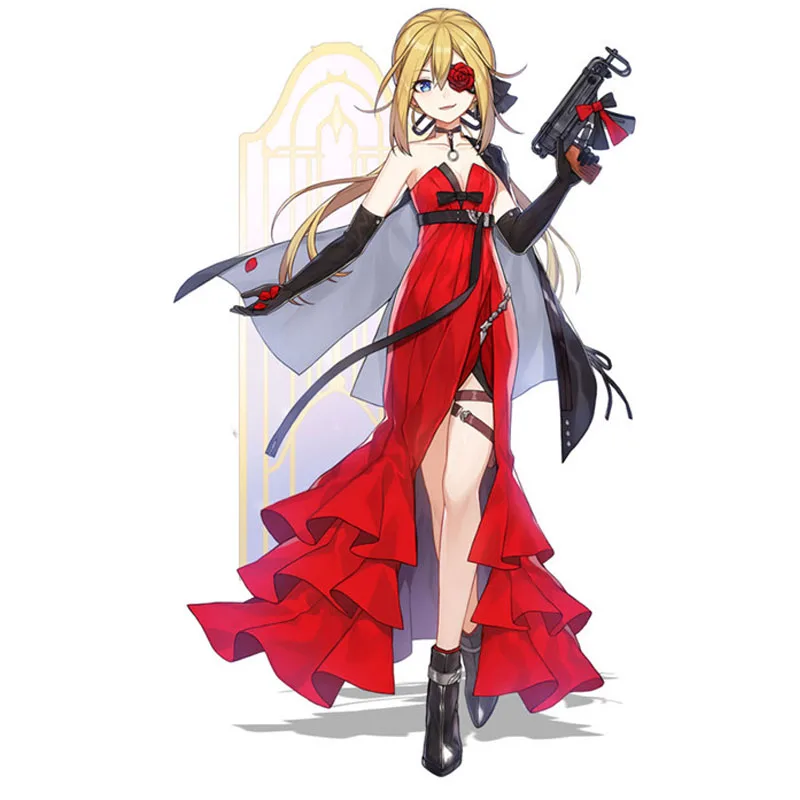 

2020 популярная игра! Женский костюм для косплея на 1-й годовщину, красное сексуальное вечернее платье, новый наряд для девочек