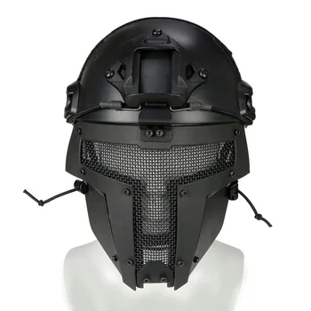 

Full face tactical Cycling mask New Type Airsoft SPT Mesh SPT Mesh Sparta combat Face Mask AF Helmet Mounting ABS