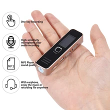 Digital Voice Recorder Audio Diktiergerät MP3 Player Mini Voice Recorder Unterstützung 32GB TF Karte 20-stunde Aufnahmezeit für Treffen