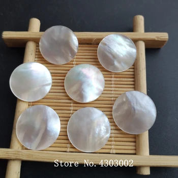 

200pcs/lot 20mm Natural Round Disk Mother of Pearl shell for DIY Jewelry Double Flat Round Slice MOP mother of Pearl shell