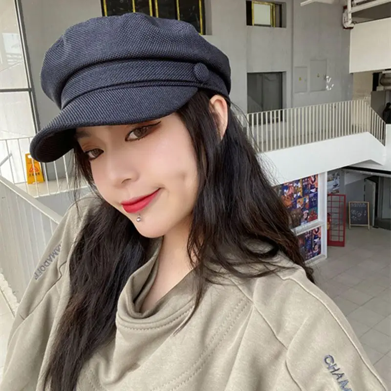 

Ladies Hats Women Summer Hat Octagonal Flat Cap Spring and Autumn Cotton Female Navy Hats for Women Cap Hat Woman