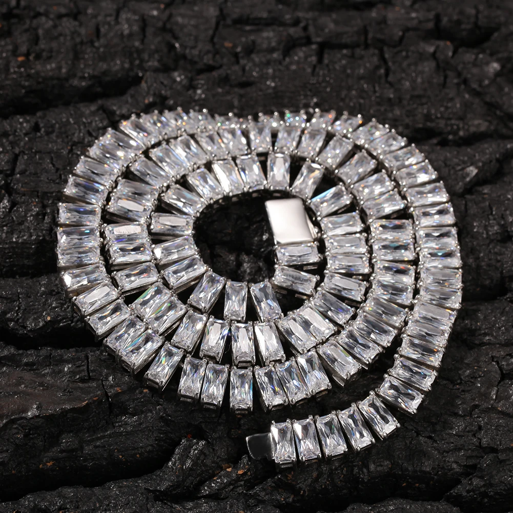 BLING KING AAA циркон Iced Out для мужчин женщин золото и серебро хип-хоп стиль нержавеющая сталь мода ожерелье