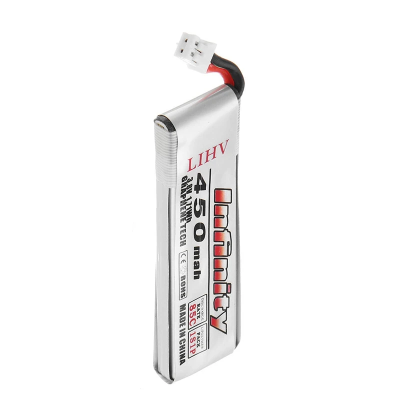 FFYY-AHTECH 5 шт. бесступенчатая батарея 3,8 V 450MAh 85C 1S LiPo батарея для квадрокоптера