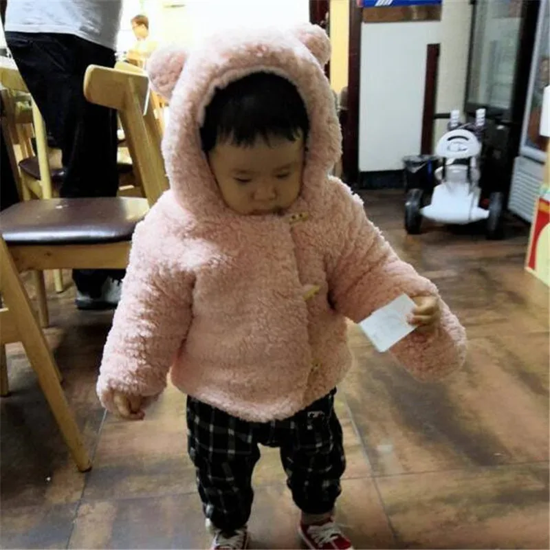 Baby Boy Coats Winter Plus Velvet Warm Jacket Hoodies Coats for Babies Long Sleeve Autumn Outerwear Infant Clothing 1-3 Years