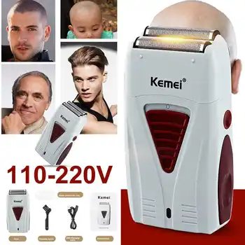 

Multi-function Barber Finish Electric Shaver USB Cordless Rechargeable Beard Razor Reciprocating Foil Mesh Shaving Machine