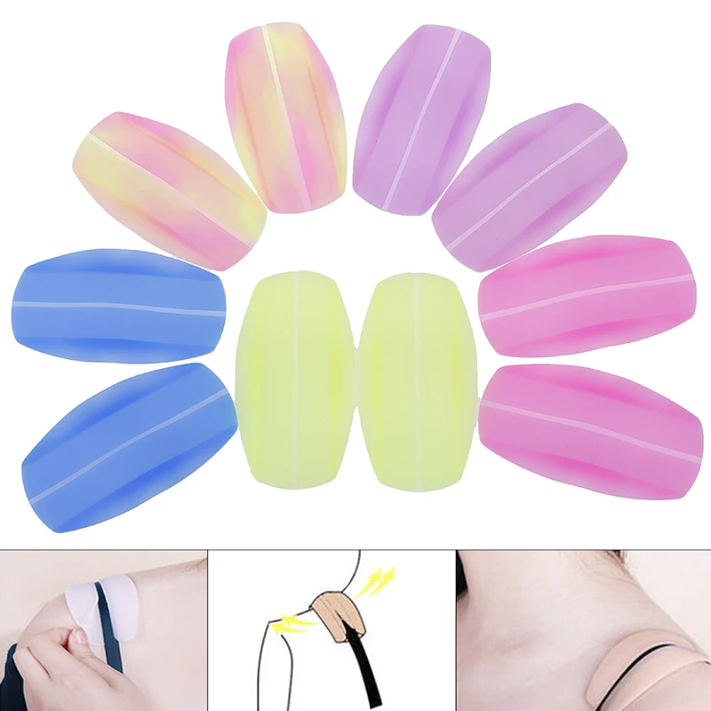 

1 Pair Silicone Shoulder Pad Cushions Soft Bra Strap Holder Cushions Non-slip Shoulder Pads Pain Relief for Woman