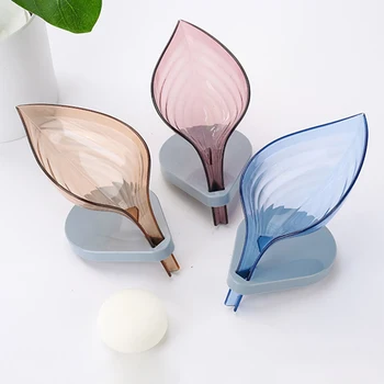 

Leaf Shape Soap Box Bathroom Soap Holder Dish Storage Plate Tray Bathroom Soap Holder Case Bathroom Supplies Bathroom Gadgets