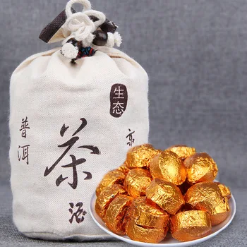 

2019 Glutinous Rice Aroma Shu Pu-erh Mini Tuocha Ripe Pu-erh Tea 500g White Bag