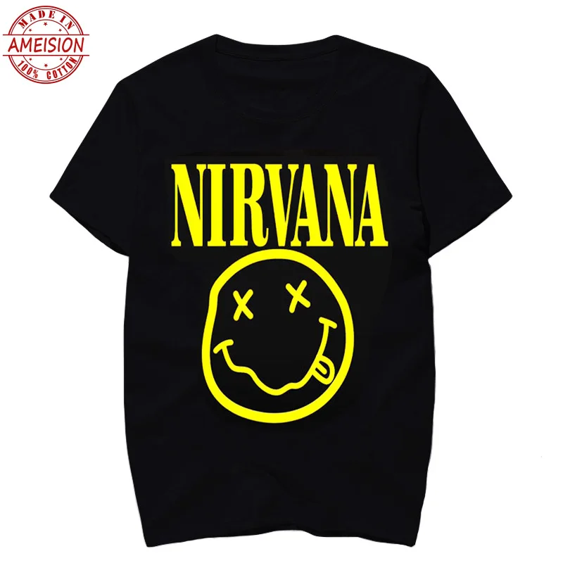 

Fashion Streetwear Summer Men T-shirts Black Color Smile Face Print Punk Style Tee Hip Hop Tshirt Short Sleeve camisetas hombre