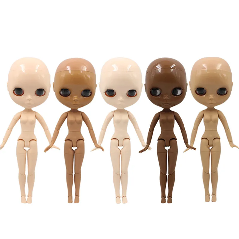 Blyth кукла 1/6 Bjd шарнирное тело лысая голова с веками голая 30 см 5 видов цветов 19