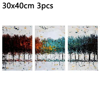

3Pcs Abstract Tree Canvas Print Art Painting Wall Picture Home Licing Room Decor Paintings Wall Stickers 30*40cm