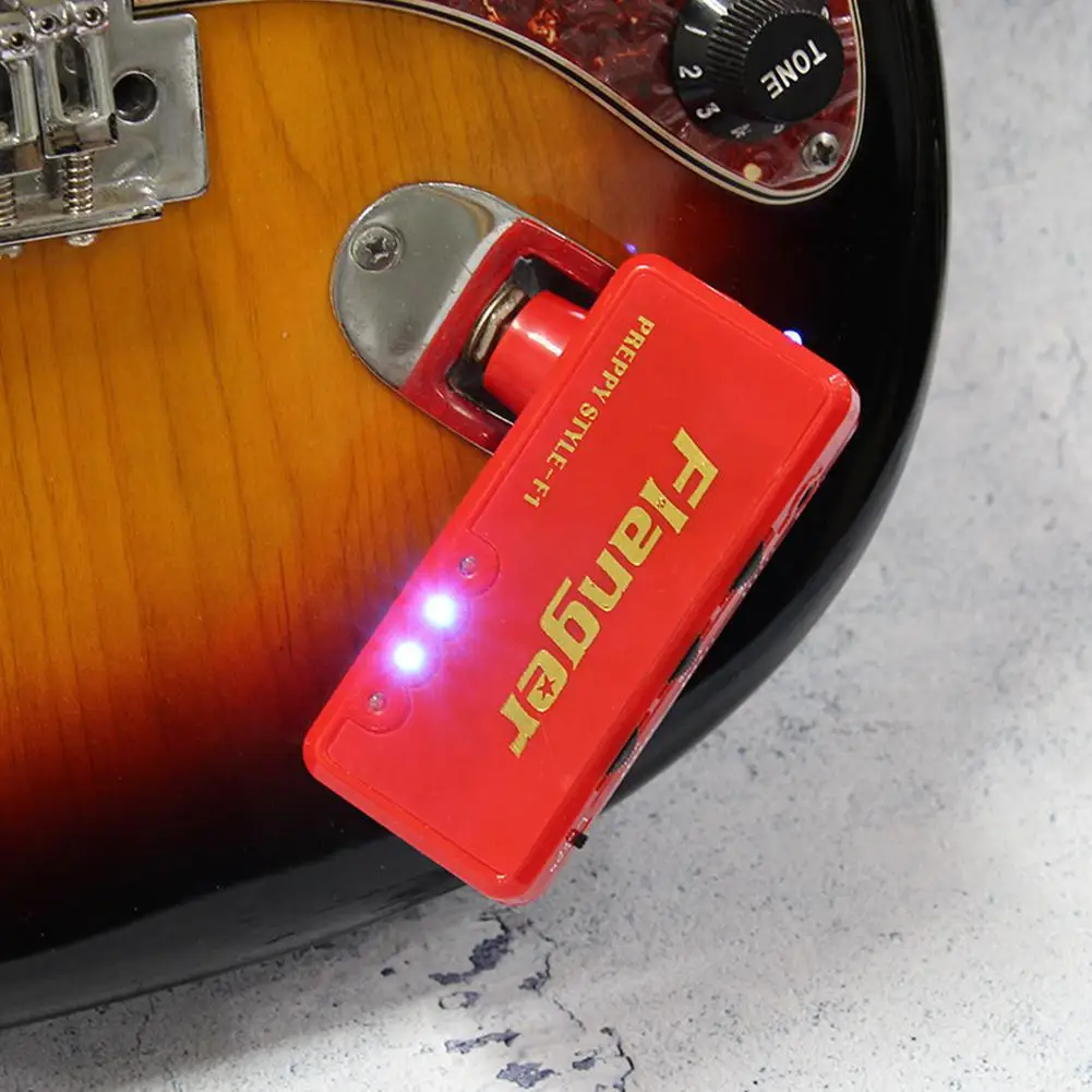 Mini Guitar Pocket AMP Headphone Output Metal Distortion AMP Simulator Effects Portable Amplifier