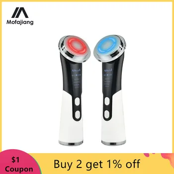 

LED Photon Therapy Skin Rejuvenation Heating Face Lifting Firming Smooth Fine Lines Anti Aging Device Ion Micro Vibration