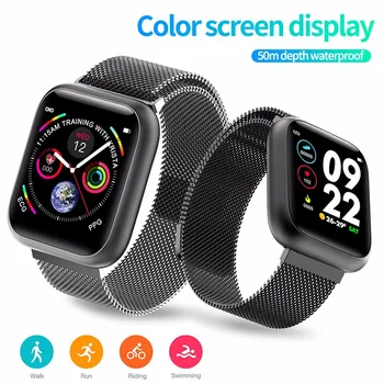 

F11 Full Touch Screen Smart Watch IP68 Waterproof Heart rate monitor Clock with pressure measurement wearable Watch men woman