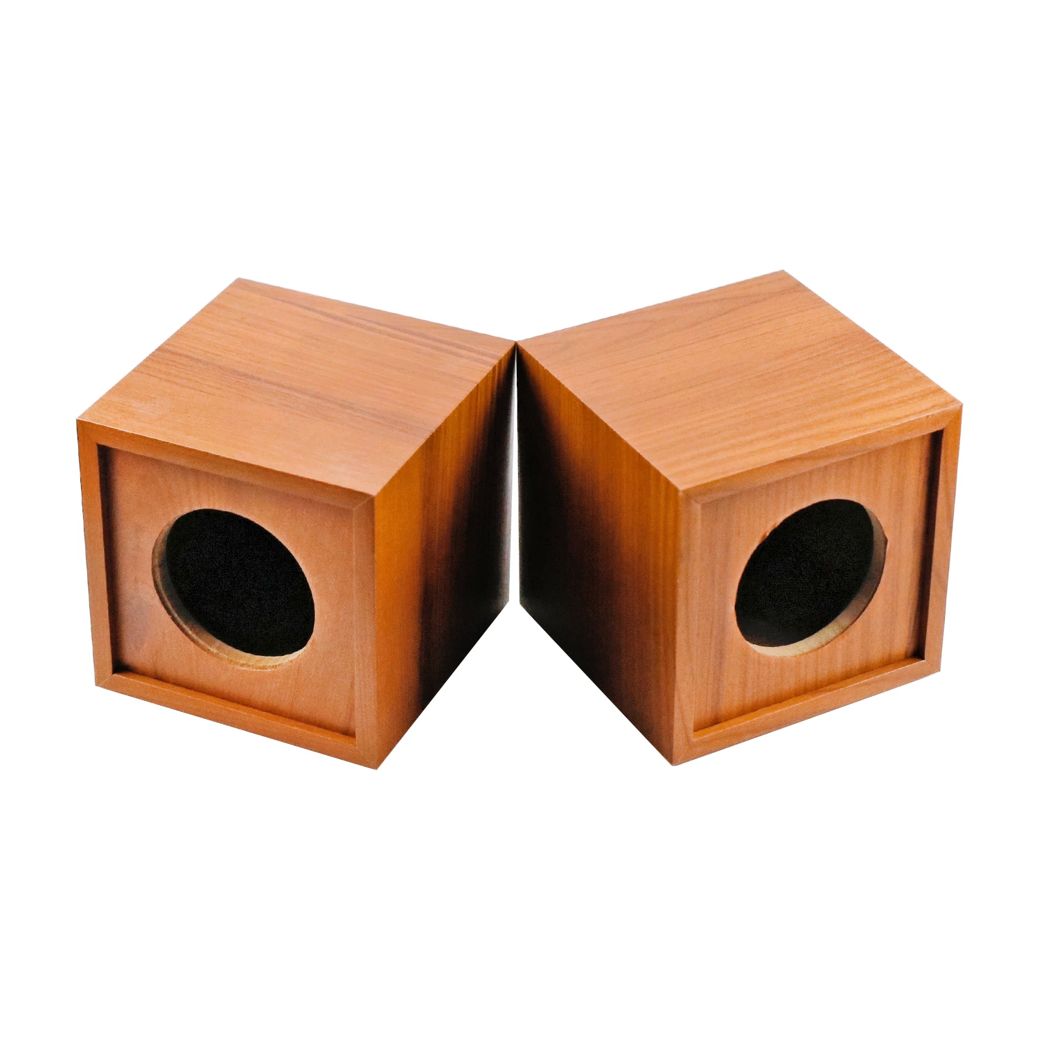Alto-falante de Madeira Cabeças com Pinça Caixa de Satélite Shell de Desktop Caixa de Som de 3 Vazia para Diy para Unidade de Áudio de 75mm Ghxamp Peças 2 - Image 4