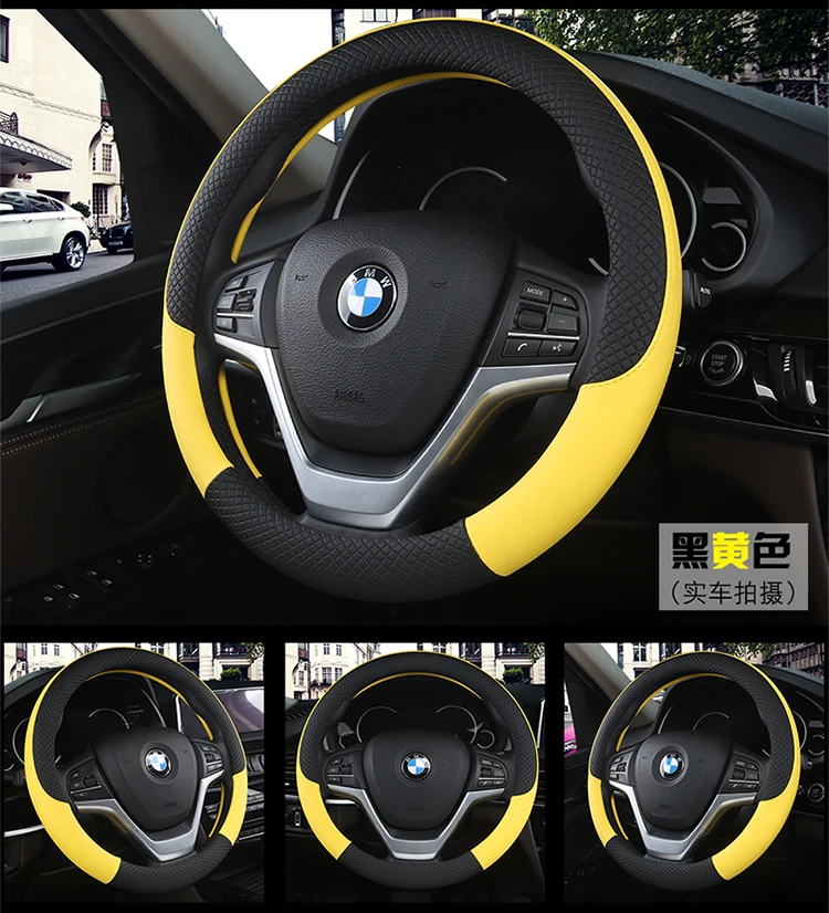 Car Steering Wheel Glove Cover Automobile steering wheel cover appropriate for kia Ceed Rio K2 K3 K4 K5 Picanto Sportage Rio 3