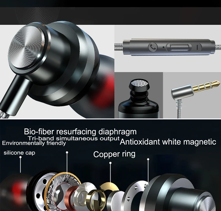 100 шт в ухо Wired3.5mm наушники гарнитура для Xiaomi для iph смартфона с микрофоном Проводная игровая гарнитура сабвуфер