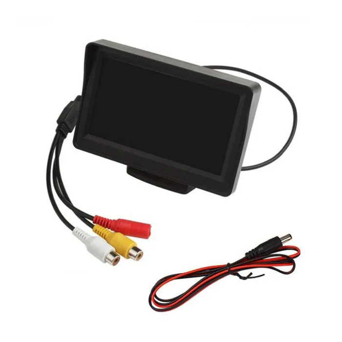 4,3 дюймов TFT lcd монитор автомобиля дисплей обратная парковочная камера для автомобиля Мониторы Заднего вида NTSC PAL