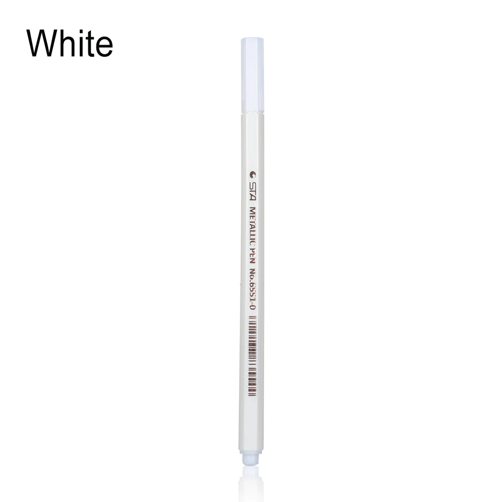 white 1 шт разноцветная маркер для воды, мел, черная доска, акварель гелевая ручка, поделки своими руками, свадебный фотоальбом, офисные школьные принадлежности - Цвет: white