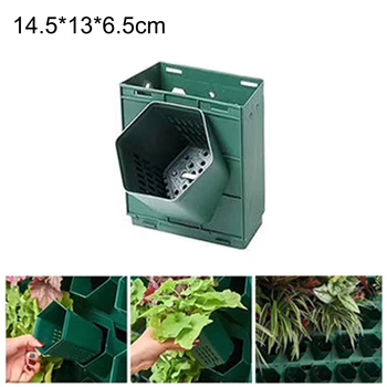 

1/2/4pcs Three-dimensional Vertical Green Plant Pot Wall Hanging Flower Pot Multi-layer Combination Balcony Bonsai Garden Decor
