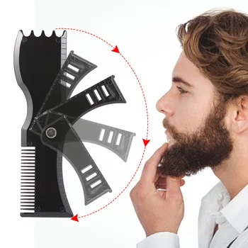 

Beard Shaper 360° Rotary Beard Shaping and Styling Template Comb Tool Men Shaving Accessory Cheek Line Beard Styling Tool