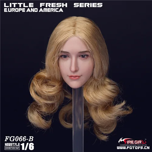 FG066-B FireGirl игрушки FG066 1/6 в европейском и американском стиле; милая Красота головка Скульптура для детей возрастом от 12 дюймов Коллекционная Tbleague бледно-фигурка героя «сделай сам» - Цвет: FG066-B