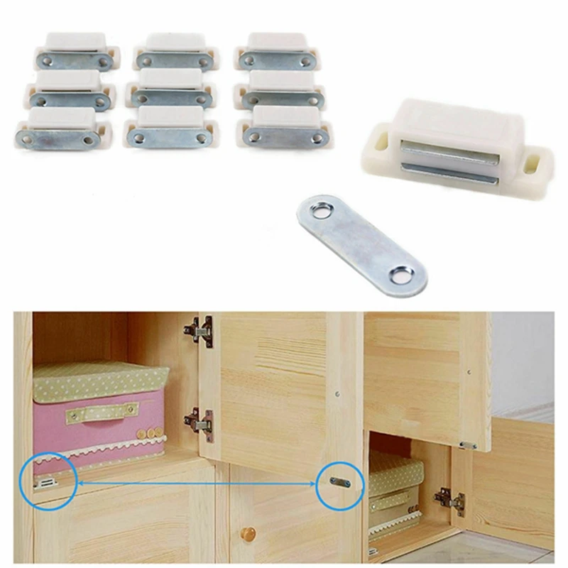 50Pcs Door Catches Kitchen Cupboard Wardrobe Latch