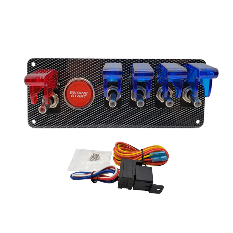 12V Светодиодный переключатель зажигания Панель для запуска двигателя гоночного