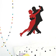 

Dancing Couple Wall Sticker For Dancing Room Home Decor Dance Studio Interior Art Decor Vinyl Mural Revocable DW12759
