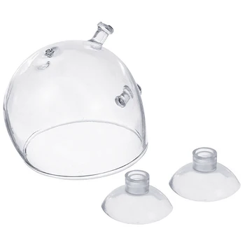 

2pcs Mini Crystal Glass Pots Clear Plant Crystal Glass Cup Cylinder Cups Aquarium Aquascaping Fish Plant Holder