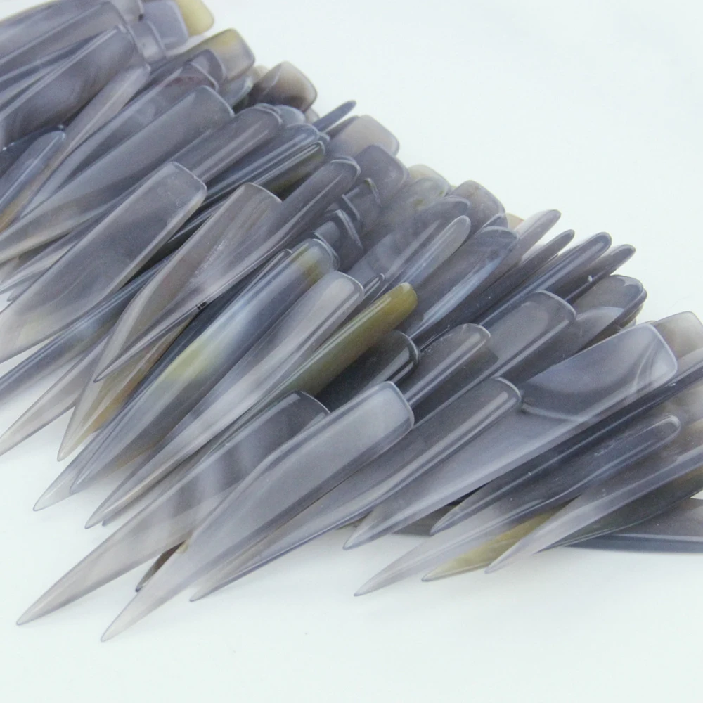 Leather Craft Tool Paper Creaser Tool 8cm Agate To Rub Leather Edge for Leathercrafts DIY