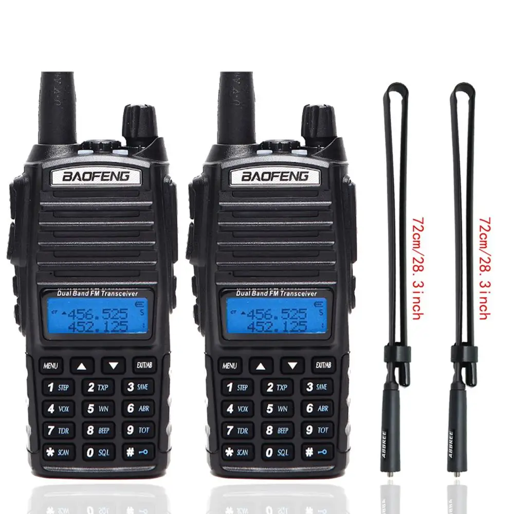 Портативная рация Baofeng UV-82 Talkie UV82 5W VHF/UHF Dual Band 2 PTT Pofung UV 82 CB любительский