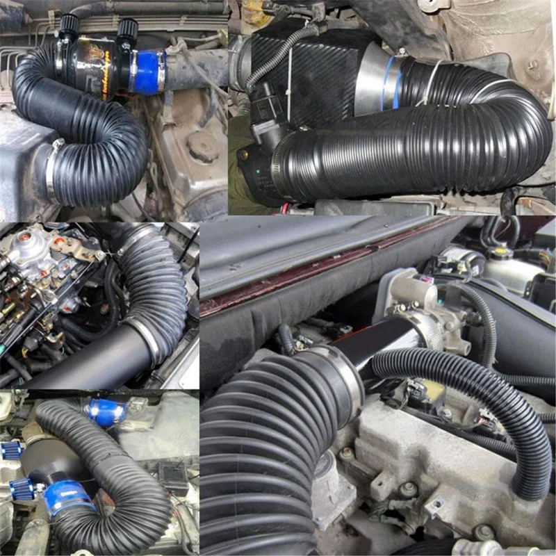 3 Inch Universal Turbo Kit Car Cold Air Intake Pipe Adjustable Tube Turbo Intake Pipe