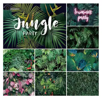 

Allenjoy Tropical Leaves photography background summer Palms Tree Portrait Photo Backdrop vinly Photocall For child Photo Studio