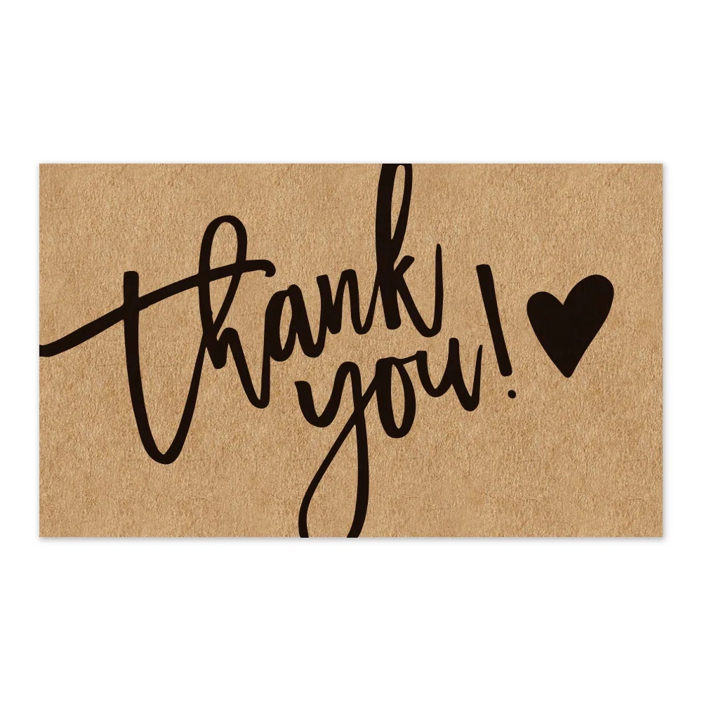 Mini Greeting Cards Thank You Card For Small Shop Gift Decoration Card For Small Business card Natural Kraft Paper 10-30pcs