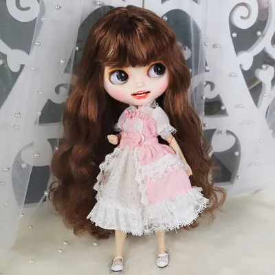 1/6 BJD кукла стильный изысканный макияж тела матовый лицо маленький рот smail лицо exqusite подарок - Цвет: like a picture