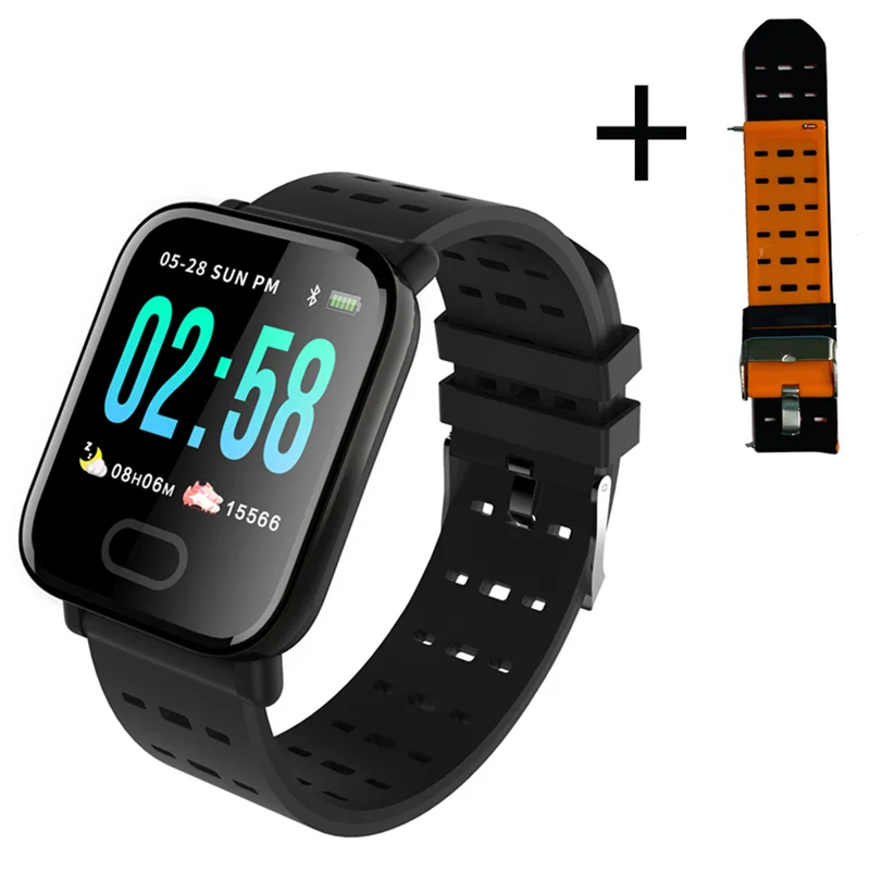 Smart Watch A6 Men Women Heart Rate Monitor Blood Pressure Waterproof Smart Bracelet Smartwatch Clock For IOS Android phones