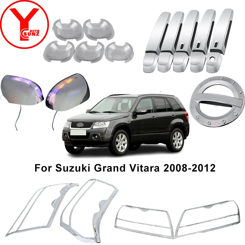 For Grand Vitara 2008 2010 2011 2012 2013 2014 Car Styling Accessories Head Lamp Tail Light Tank Cover Trim - Chromium Styling - AliExpress