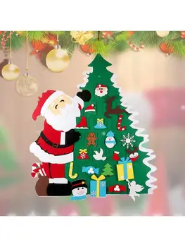 

Kids DIY Felt Christmas Tree Decoration Santa Snowman Ornaments New Year Gifts New 2020