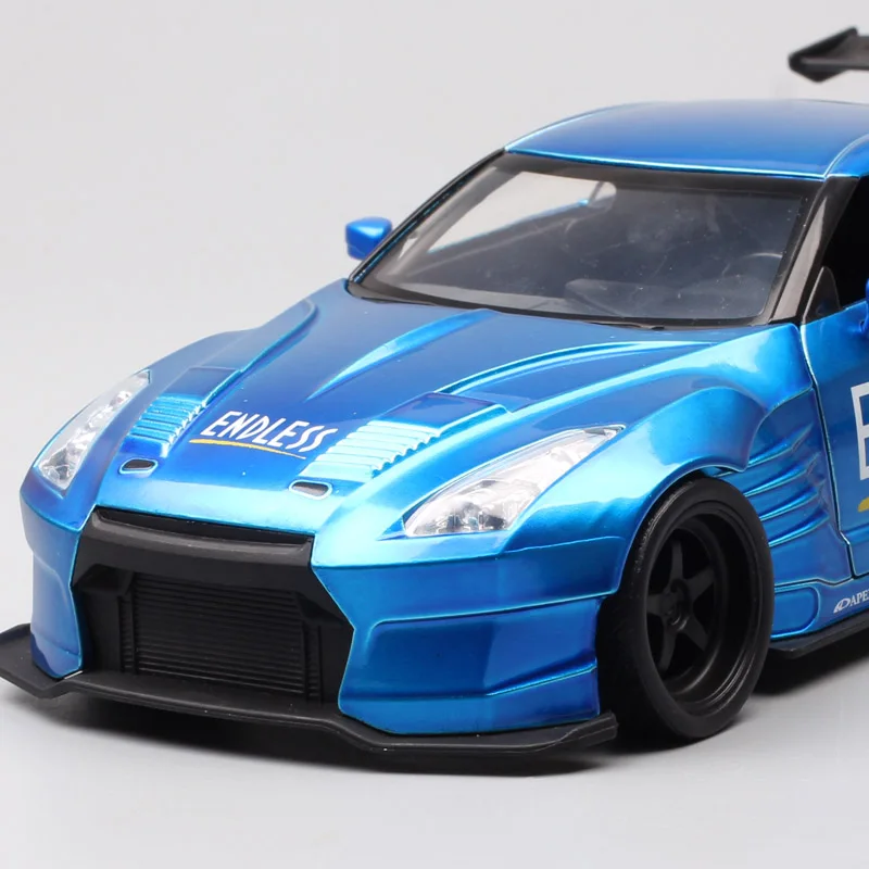 1:24 весы Jada 2009 NISSAN NISMO GT-R R35 BEN SOPRA Super GT Гоночная машина металлические Литые и игрушечные машинки модель автомобиля thumbnails для мальчиков