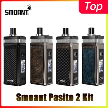 

Smoant Pasito II Pod Kit 2500mAh Battery 80W TC Mod With 6ml Pod Cartridge Pasito 2 Kit VS Pasito Rebuildable Kit