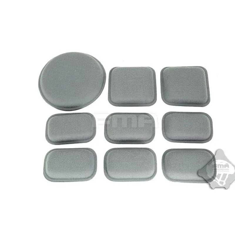 PAXLamb Lot de 19 coussinets universels pour casque d'airsoft de rechange en mousse EVA pour casque de moto Fast Mich CS ACH FMA USMC PASGT (noir 19 pièces