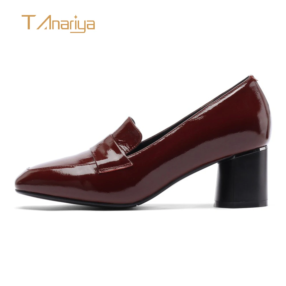 

Tanariya New Arrival Shoes woman women Female cowhide single shoes for spring and autumn 2019