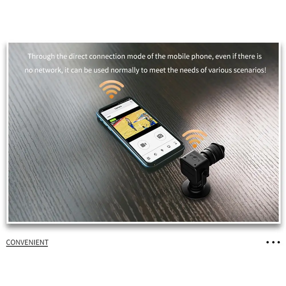 Умная мини-камера WiFi IP с функцией обнаружения движения, ночное видение, детский спящий домашний монитор безопасности, уличная видеокамера, поддержка TF карты